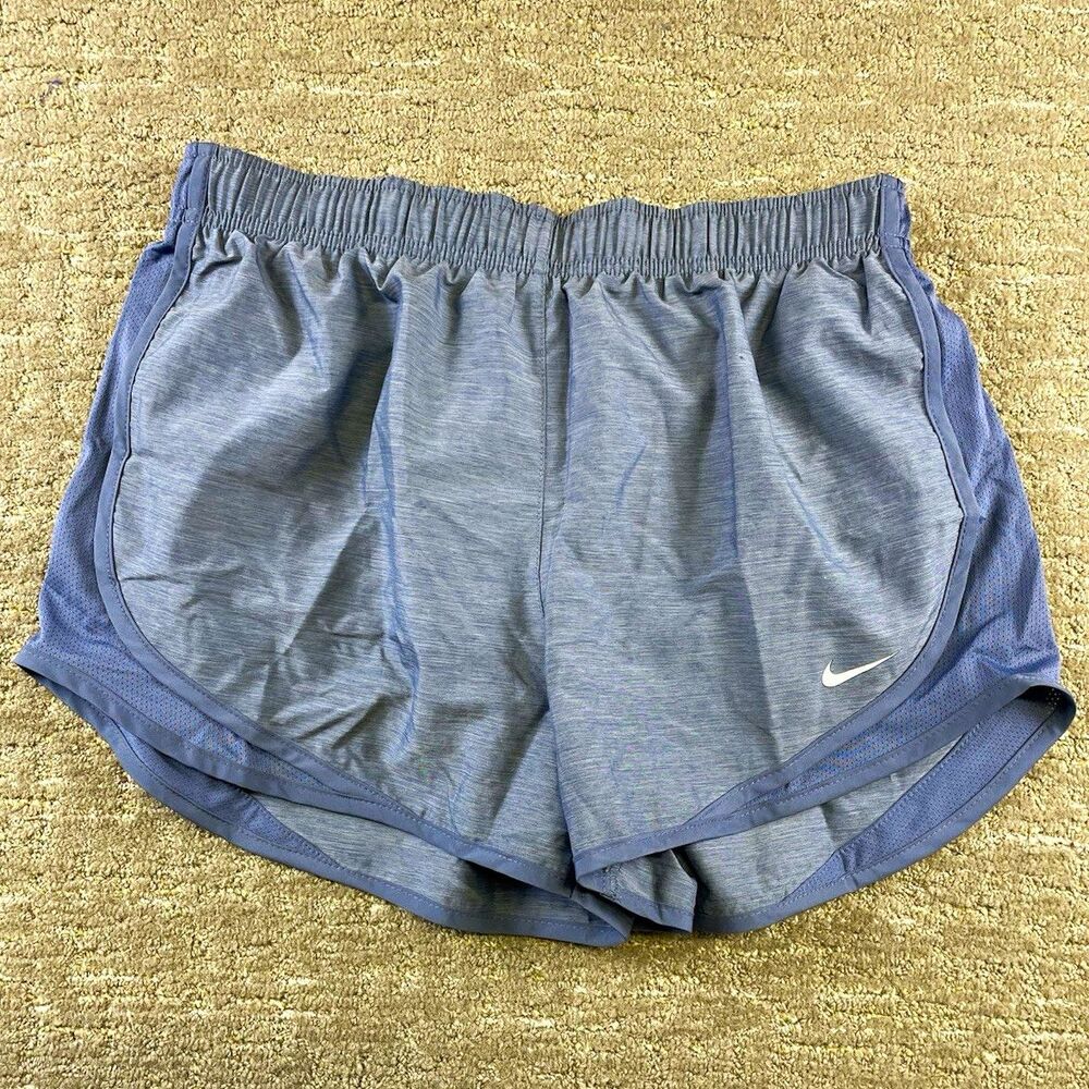 Nike Dri-FIT Women’s M Mesh Lightweight Elastic Waist Running Shorts 3” Blue